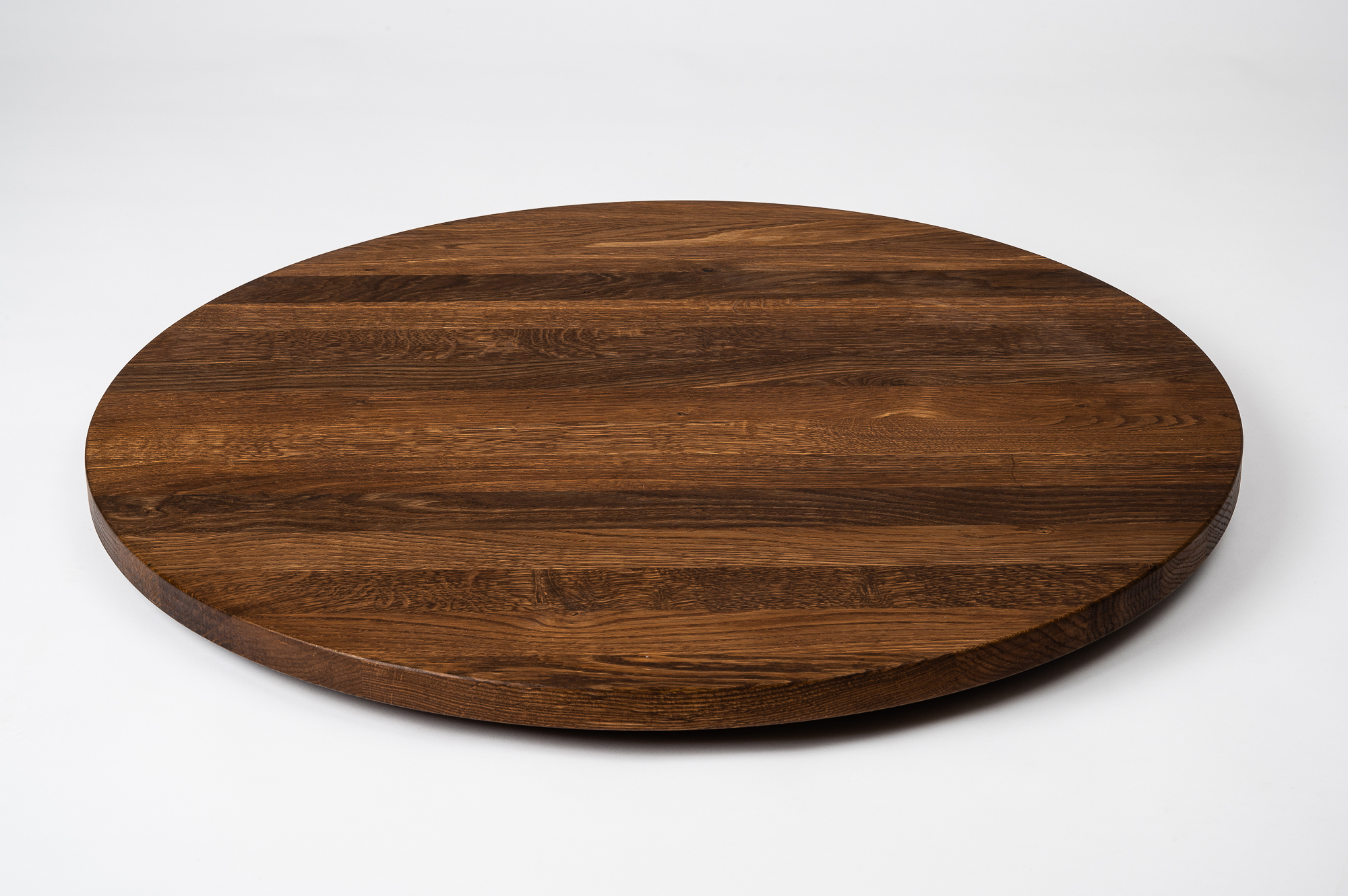 Runde Tischplatte Kaffeetisch Massivholzplatte Esstisch Eiche Wildeiche 26mm roh 