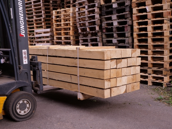 10x Eiche Balken 5x5 50cm Kantholz Pfosten Pfahl sägerau