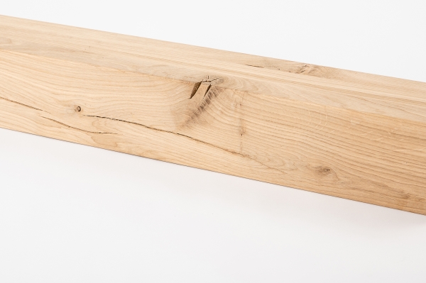 Glued laminated beam Squared timber Wild oak 120x120 mm untreated