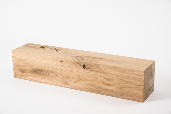 Glued laminated beam Squared timber Wild oak 160x160 mm untreated