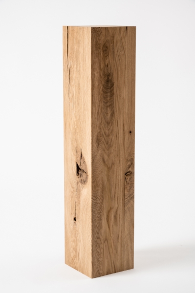 Glued laminated beam Squared timber Wild oak 160x160 mm brushed untreated