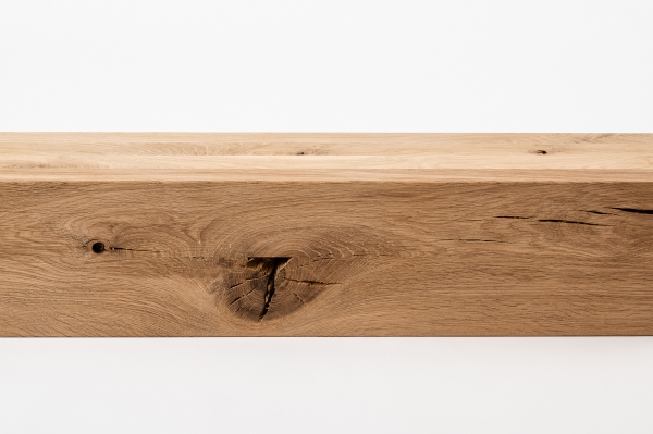 Glued laminated beam Squared timber Wild oak 160x160 mm untreated