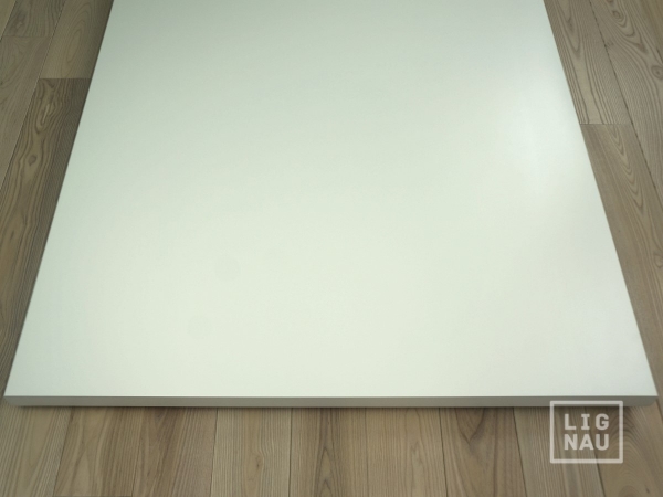 Birke 40 mm weiß lackiert Arbeitsplatte Massivholzplatte