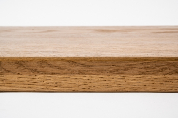 Window sill Solid Oak with overhang, 20 mm, prime grade, bronze oiled