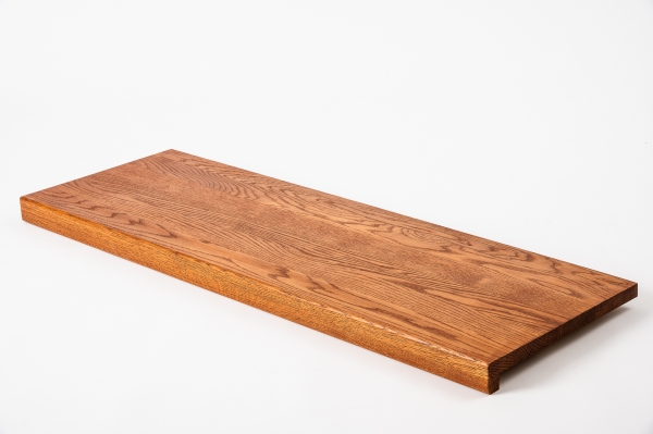 Window sill Solid Oak with overhang, 20 mm, prime grade, cherry oiled