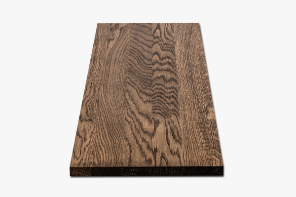 Windowsill Oak Select Natur A/B 26 mm, full lamella, "smoked oak" oiled