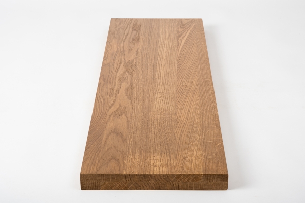 Stair tread Solid Oak Hardwood , Select nature grade, 40 mm, Bronze oiled