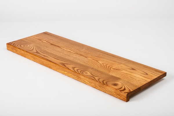 Window sill Solid Ash with overhang 20 mm Prime-Nature grade, cherry oiled