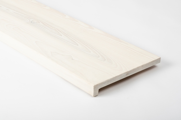 Window sill Solid Ash 20 mm Prime-Nature grade, brushed chalked white oiled