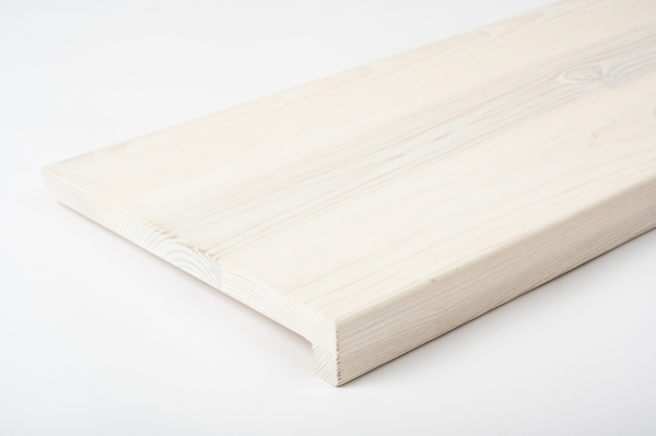 Window sill Solid Ash 20 mm Prime-Nature grade, brushed chalked white oiled