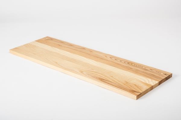Wall shelf Ash Select Natural 20 mm clear lacquered Shelf board