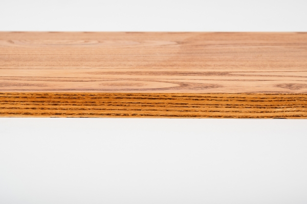 Wall Shelf Solid Ash with overhang 20 mm Prime-Nature grade, cherry oiled