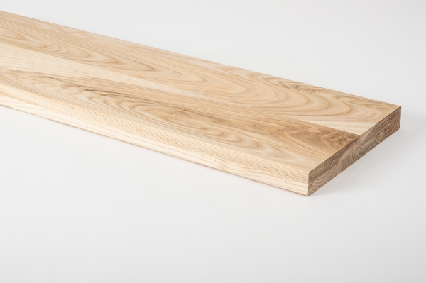 Stair tread Solid Ash Hardwood , prime grade, 40 mm, unfinished
