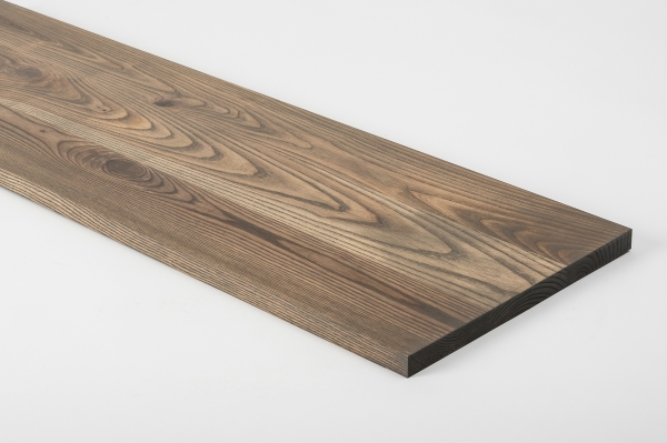 Wall Shelf Solid Ash Hardwood Rustic grade, 20 mm graphite oiled