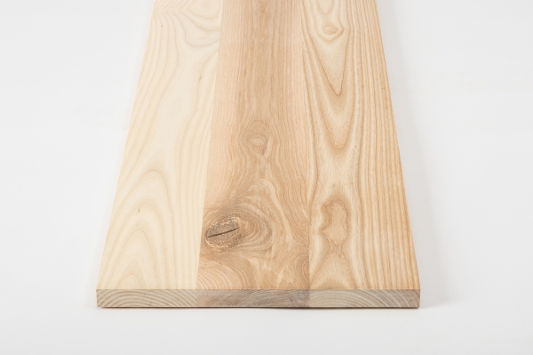 Wall Shelf Solid Ash Hardwood Rustic grade, 20 mm white oiled