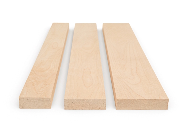 Houten lamel Berken A/B 24x60mm 40-200cm Plint Lijstwerk Onderconstructie