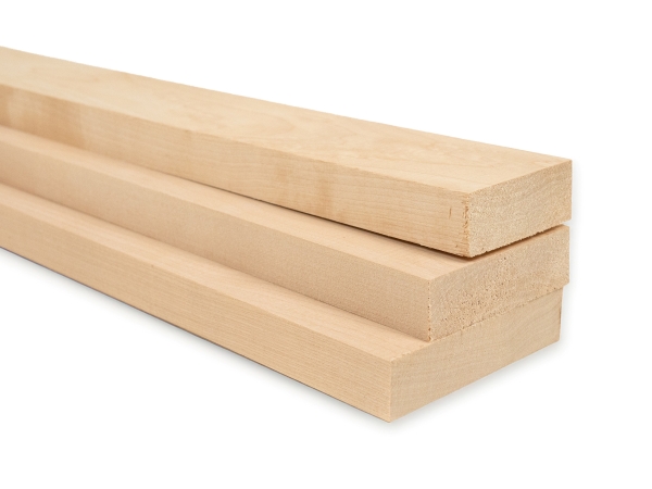 Houten lamel Berken A/B 24x60mm 40-200cm Plint Lijstwerk Onderconstructie