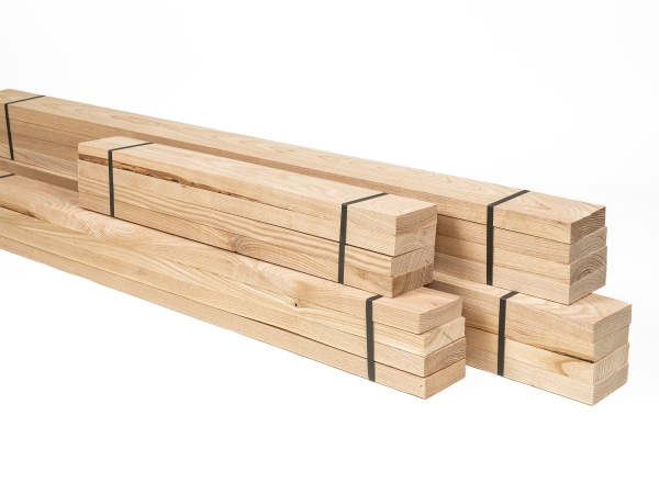 Houten lamel Essen A/B 24x60mm 40-200cm Plint Lijstwerk Onderconstructie