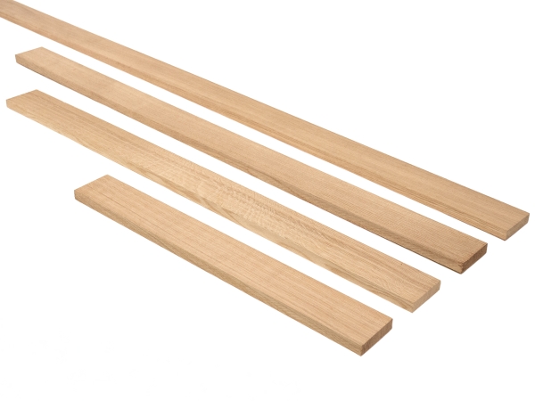 Massief Eikenhout Lamellen 18×74 mm Select Natur 40 tot 200 cm Knutselstroken / Doe-het-zelf Hout