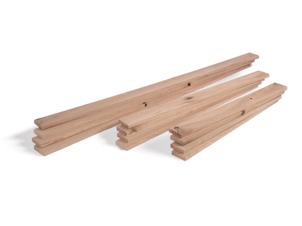 Lamelles en chêne rustique 18×74 mm longueurs 2,1-2,5 m, Bois de bricolage DIY