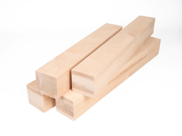 Glulam birch beam A/B 100x100 mm untreated, square timber, solid wood