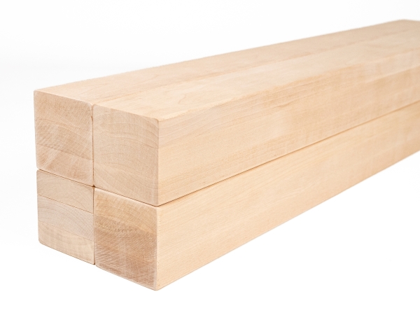 Glulam birch beam A/B 70x70 mm untreated, square timber, solid wood