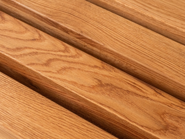 Verlijmde Eikenbalk A/B 70x70 mm Natuurlijk Geolied, vierkant massiefhout