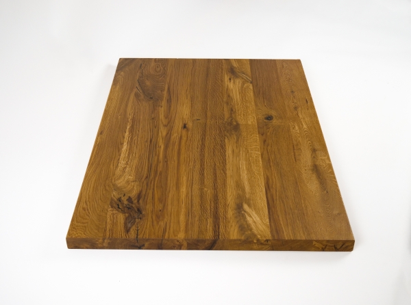 Worktop Tabletop Stair landing Oak Rustic 40x700x1000 mm, brushed, natural oiled
