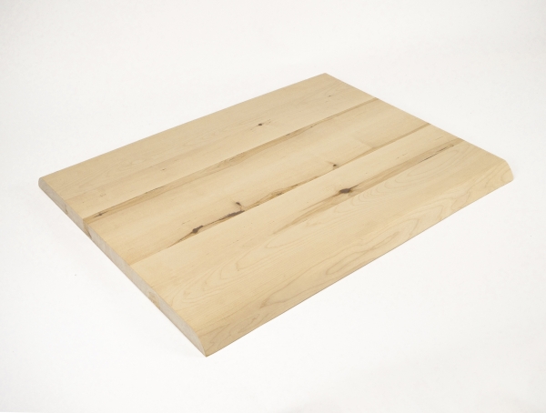 Worktop Tabletop Stair landing Birch Rustic 40x600x900 mm, untreated, with 2 wood slabs