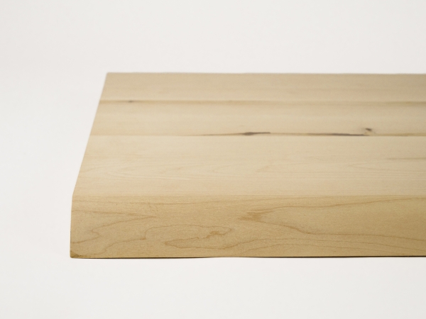 Arbeitsplatte Tischplatte Podest Birke Rustikal 40x600x900 mm, unbehandelt, mit 2 Baumkanten