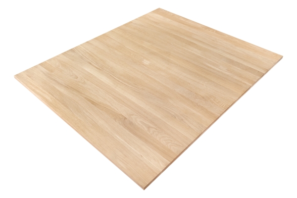 Panneau Bois Massif 20x1210x600-3000 mm Chêne A/B Classe Première 20 mm, lamelles entières, sans noeuds