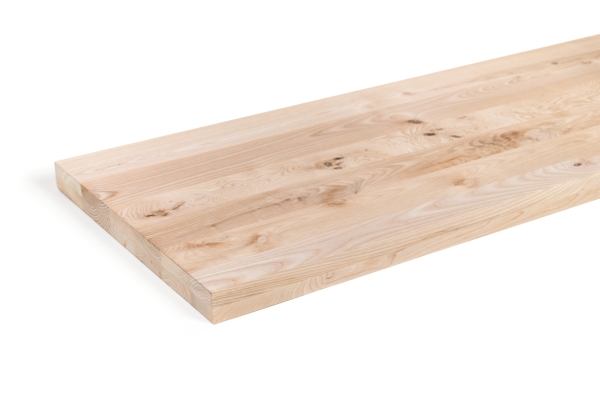 Verlijmd Paneel Essen Rustiek 45 mm DL doorlopend vallende latten, DIY aanpasbaar, Werkblad, Tafelblad timmerplaten