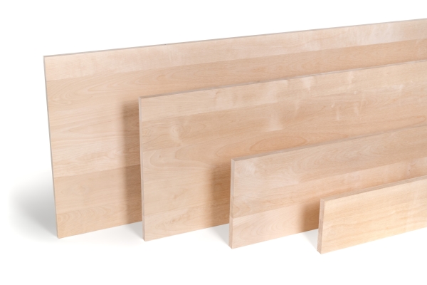 Verlijmd Paneel Berken A/B 20 mm DL doorlopend vallende latten, DIY aanpasbaar, Werkblad, Tafelblad timmerplaten