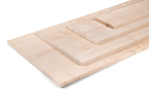 Verlijmd Paneel Berken A/B 20 mm DL doorlopend vallende latten, DIY aanpasbaar, Werkblad, Tafelblad timmerplaten