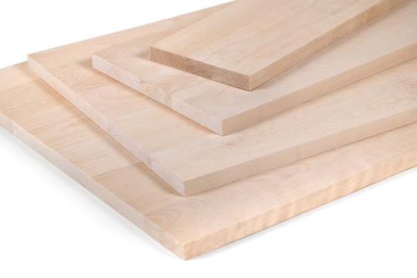Verlijmd Paneel Berken A/B 20 mm DL doorlopend vallende latten, DIY aanpasbaar, Werkblad, Tafelblad timmerplaten