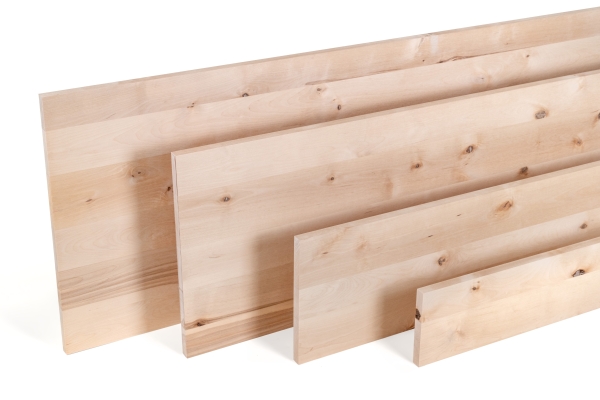 Verlijmd Paneel Berken Rustiek 20 mm DL doorlopend vallende latten, DIY aanpasbaar, Werkblad, Tafelblad timmerplaten