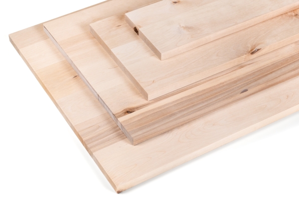 Verlijmd Paneel Berken Rustiek 20 mm DL doorlopend vallende latten, DIY aanpasbaar, Werkblad, Tafelblad timmerplaten