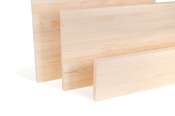 Solid wood edge glued panel Pine A/B 40 mm, full lamella, customized DIY