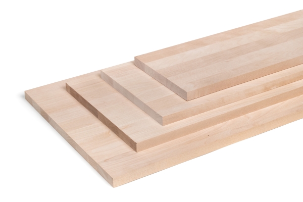 Solid wood edge glued panel Maple A/B 20 mm, full lamella, customized DIY