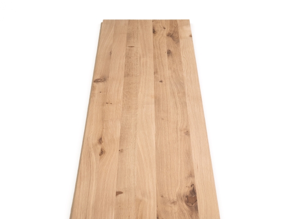 Panneau contrecollé Chêne Rustique massif 35 mm, lamelle entière, DIY personnalisé