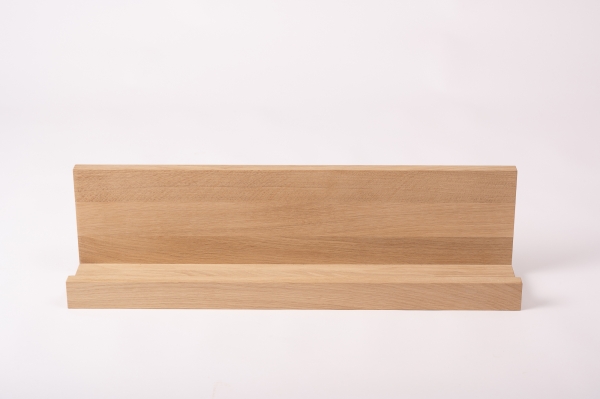 Wall shelf Solid Oak Hardwood with hangers 20 mm prime grade hard wax oil nature white
