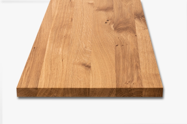 Wall shelf Solid Oak Hardwood 20 mm, Rustic grade, lacquered