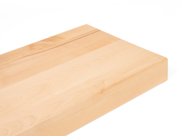 Marche d'escalier Bouleau massif Classe Première bois dur avec surplomb, 20 mm, laqué