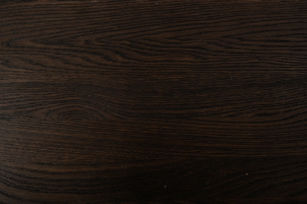 Solid Smoked Oak Hardwood step with overhang, 20 mm, Rustic grade, brushed black oiled