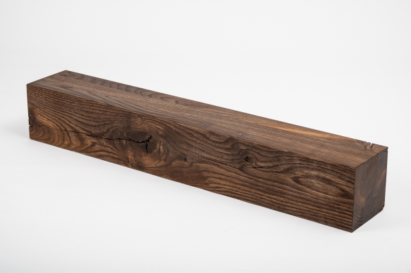 Glued laminated beam Squared timber Smoked oak Rustic 80x80 mm natural oiled