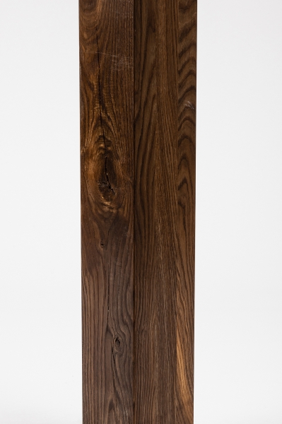 Glued laminated beam Squared timber Smoked oak Rustic 160x160 mm Hard wax oil Natural