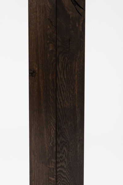 Glued laminated beam Squared timber Smoked oak Rustic 80x80 mm black oiled