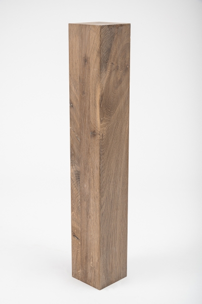 Glued laminated beam Squared timber Smoked oak Rustic 120x120 mm white oiled