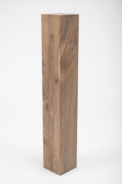 Glued laminated beam Squared timber Smoked oak Rustic 160x160 mm white oiled