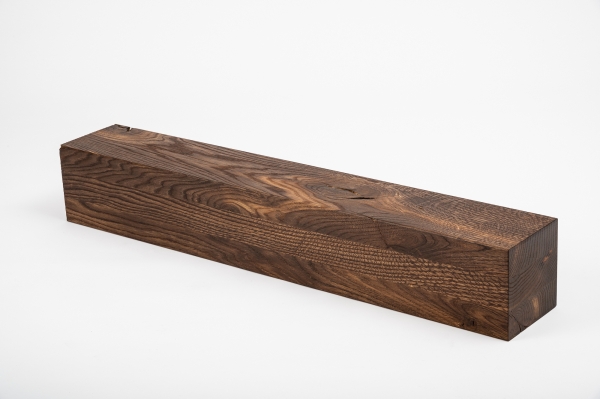Glued laminated beam Squared timber Smoked oak Rustic 160x160 mm brushed Hard wax oil Natural